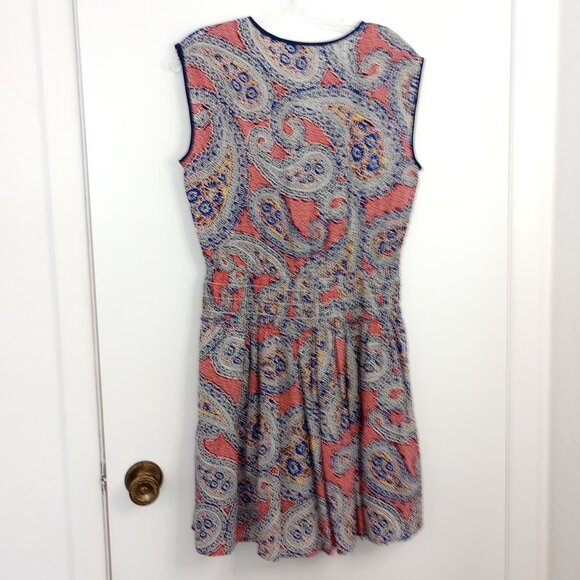 J. Crew Silk Paisley Smocked Waist Dress - Picture 6 of 10